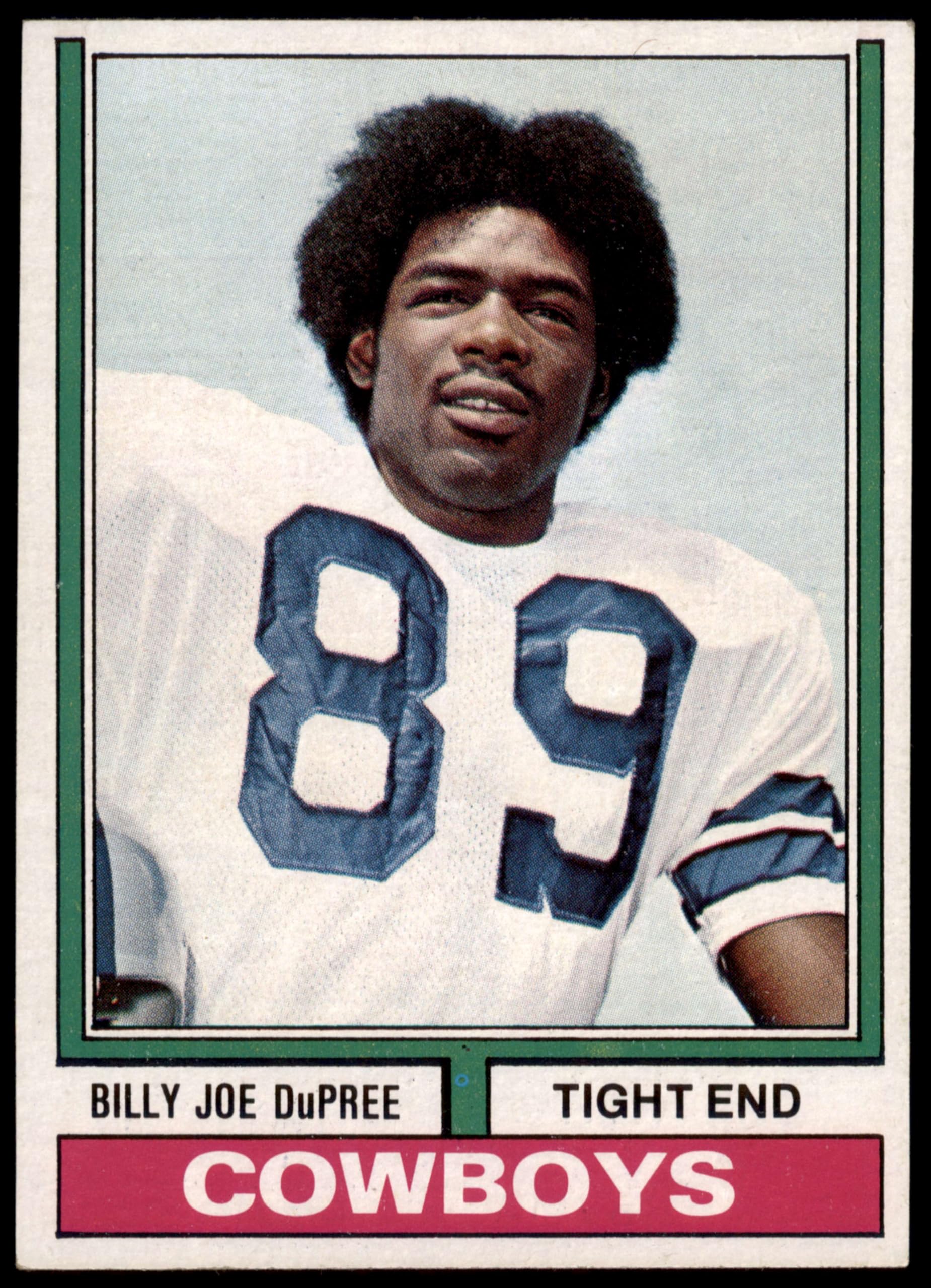 Amazon.com: 1974 Topps #277 Billy Joe DuPree Dallas Cowboys